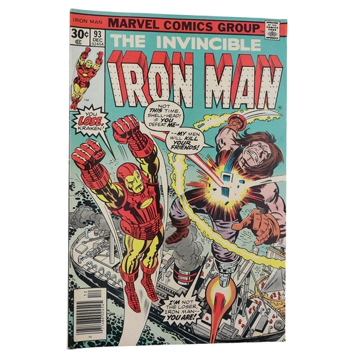 112 - Marvel Comics: The Invincible Iron Man 'Vengeance in Vietnam' issue #78, circa 1975; together with t... 