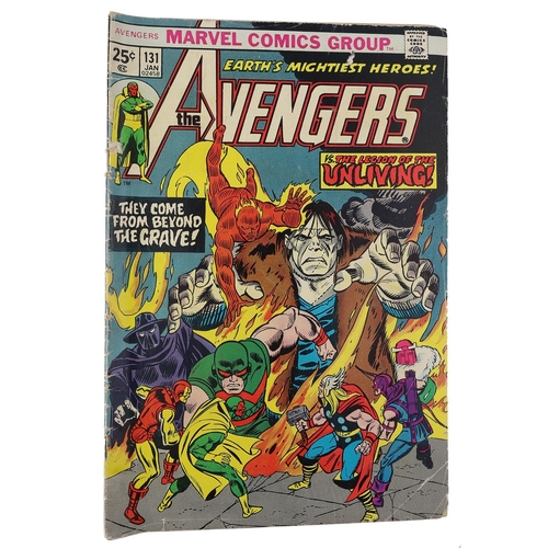 117 - Marvel Comics: The Avengers issue #131 Vs. The Legion of the Unliving 25$ edition, circa 1974; toget... 