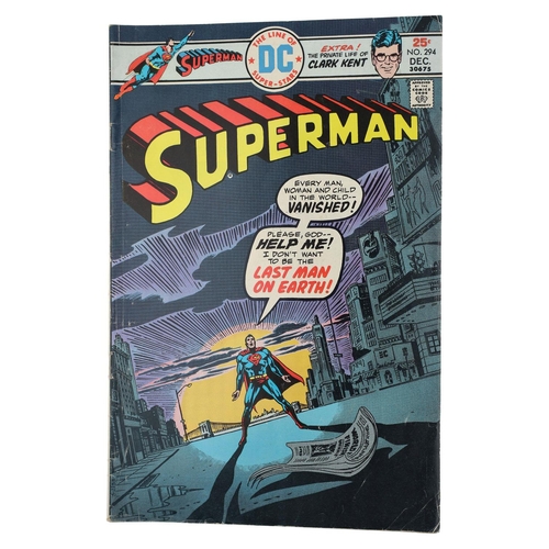 54 - DC Comics, Superman 'The man who slept the world away' issue #294, circa 1975; together with a furth... 