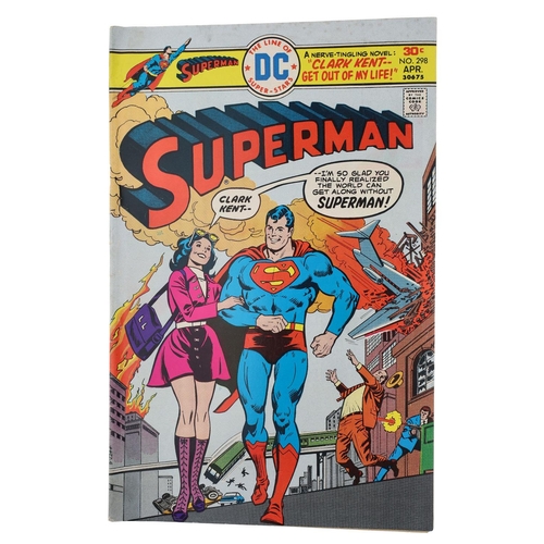 54 - DC Comics, Superman 'The man who slept the world away' issue #294, circa 1975; together with a furth... 