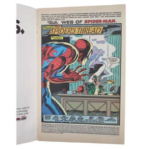 74 - Marvel Comics, Web of Spider-Man issue #90, circa 1992, Giant-sized 30th anniversary special, 2nd pr... 