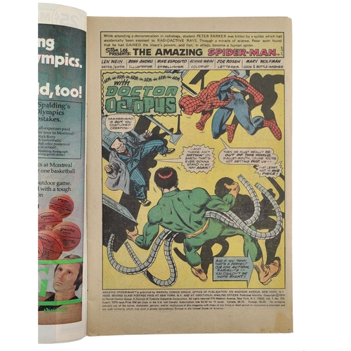 34 - Marvel Comics, The Amazing Spider-Man issue #159, circa 1976, 'Arm in arm, arm in arm, arm in arm wi... 
