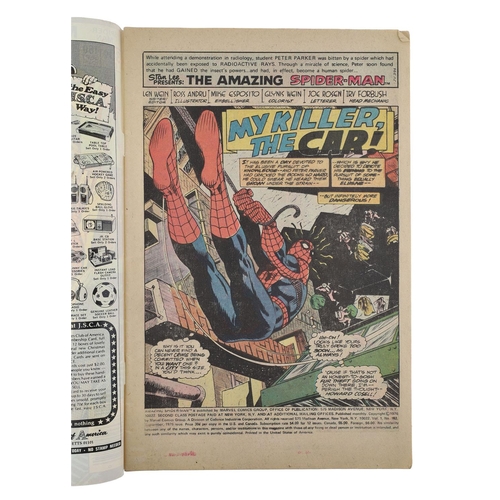 35 - Marvel Comics, The Amazing Spider-Man issue #160, circa 1976, 'My Killer, The Car', appearance of th... 
