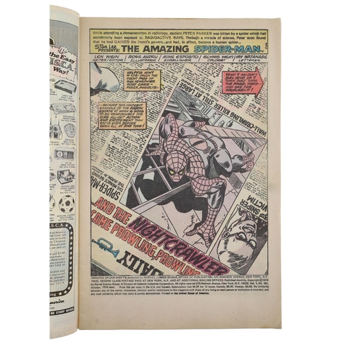 36 - Marvel Comics, The Amazing Spider-Man issue #161, circa 1976, 'And the Nightcrawler came prowling...... 