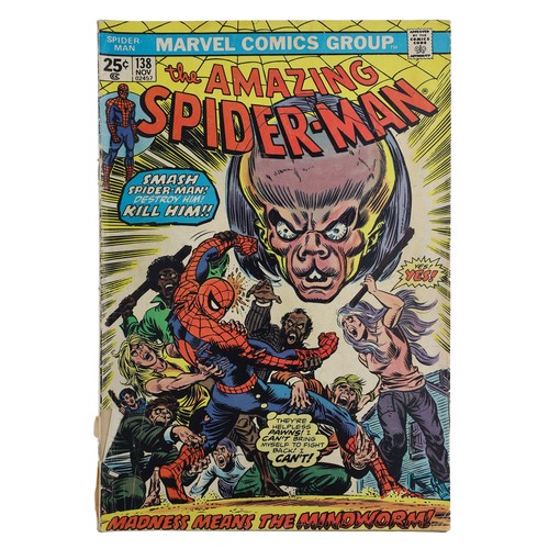 22 - Marvel Comics, The Amazing Spider-Man issue #138, circa 1974, 'Madness means The Mind worm', first a... 