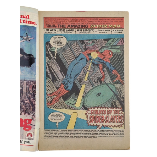 41 - Marvel Comics, The Amazing Spider-Man issue #167, circa 1977, first appearance of Will O' Wisp and a... 
