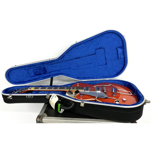 703 - 2015 Gretsch Electromatic G5420 left-handed hollow body electric guitar, made in Korea; Body: orange... 