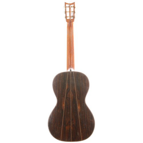 1912 - 1860 George Louis Panormo guitar, made in England; Back and sides: coromandel four piece back, many ... 