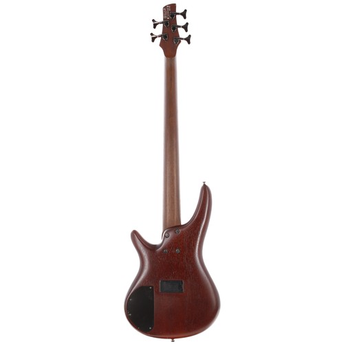 716 - 2007 SDGR Soundgear by Ibanez SR505 bass guitar, made in Korea; Body: brown finish (imperfections), ... 