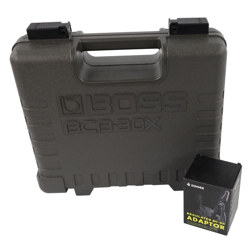 1250 - Boss BCB-30X guitar pedal board fitted with four mini Donner guitar pedals to include Noise Killer, ... 