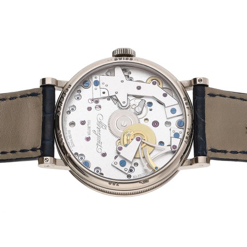 28 - Breguet Tradition 18ct white gold gentleman's wristwatch, reference no. 7027, serial no. 37xx, skele... 