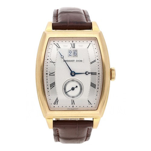 29 - Breguet Heritage 18ct automatic tonneau gentleman's wristwatch, reference no. 5480, serial no. 31xx,... 