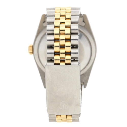 10 - Rolex Oyster Perpetual Datejust stainless steel and gold gentleman's wristwatch, reference no. 16233... 