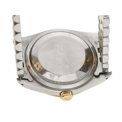 10 - Rolex Oyster Perpetual Datejust stainless steel and gold gentleman's wristwatch, reference no. 16233... 