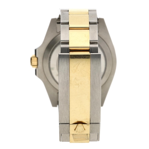 11 - Rolex Oyster Perpetual Date Submariner stainless steel and gold gentleman's wristwatch, reference no... 