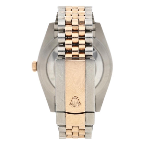 13 - Rolex Oyster Perpetual Datejust 41 Everose and stainless steel gentleman's wristwatch, reference no.... 