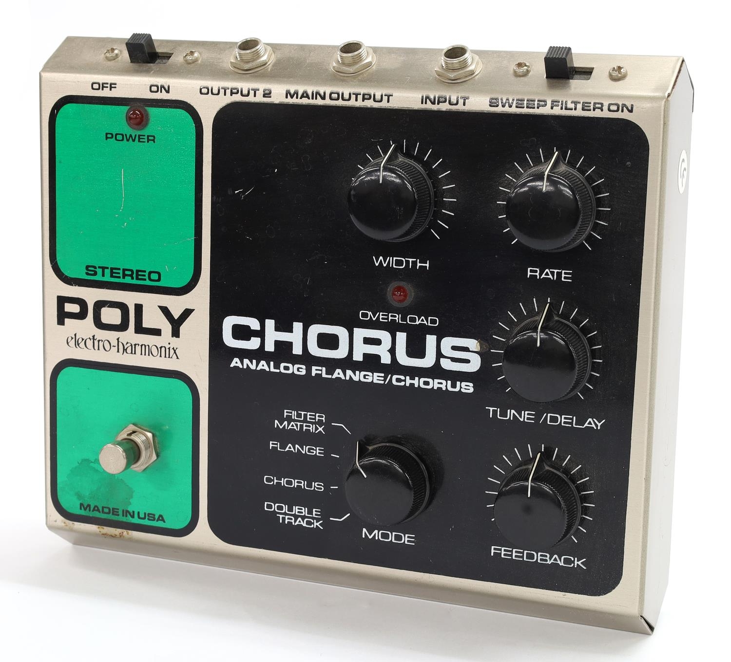 Electro-Harmonix Poly Chorus analogue flange/chorus guitar pedal ...