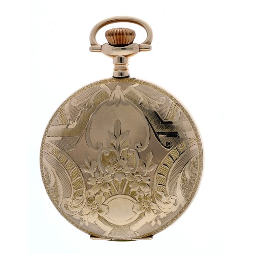 201 - American Waltham 'Riverside Maximus' gold plated lever hunter pocket watch, serial no. 12656344, cir... 