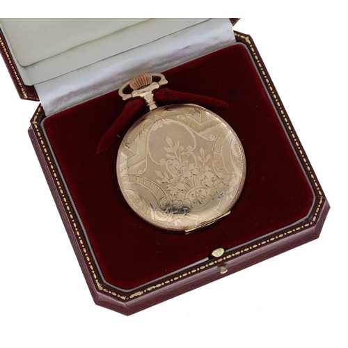 201 - American Waltham 'Riverside Maximus' gold plated lever hunter pocket watch, serial no. 12656344, cir... 