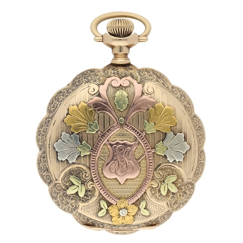 205 - Hamilton Watch Co. 'W.M. Shlaes Special' 14ct lever hunter pocket watch, serial no. 806414, circa 19... 