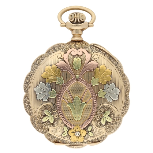 205 - Hamilton Watch Co. 'W.M. Shlaes Special' 14ct lever hunter pocket watch, serial no. 806414, circa 19... 