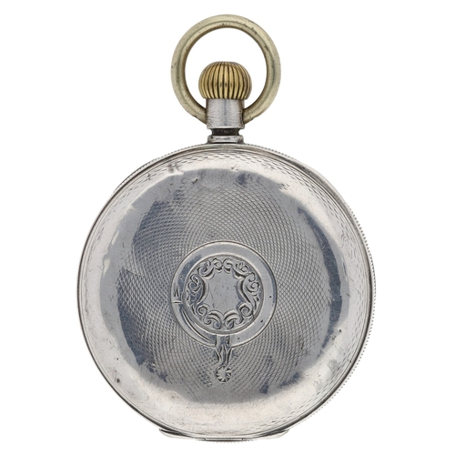 203 - American Waltham 'SOL' silver lever pocket watch, serial no. 10263274, circa 1901, signed movement w... 