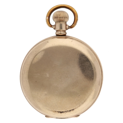 211 - American Waltham gold plated lever hunter pocket watch, serial no. 17284757, circa 1908, signed move... 