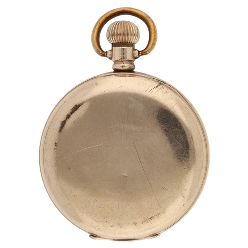211 - American Waltham gold plated lever hunter pocket watch, serial no. 17284757, circa 1908, signed move... 