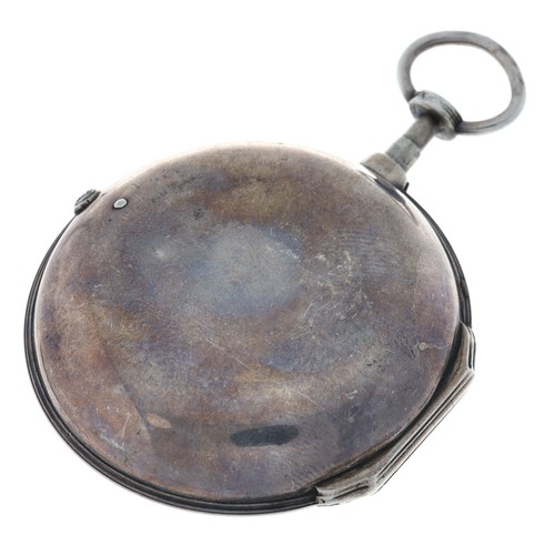 213 - George Prior, London - 18th century silver pair cased verge pocket watch made for the Turkish market... 