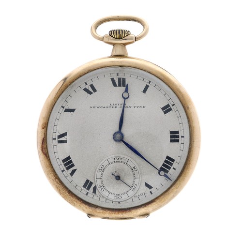 225 - Swiss 9ct dress pocket watch, import hallmarks Glasgow 1930, unsigned movement with compensated bala... 