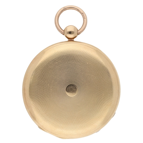 230 - Leroy Et Fils, A. Paris - Good 19th century 18ct pocket watch with Jump Hour, Paris 1819-1838, full ... 