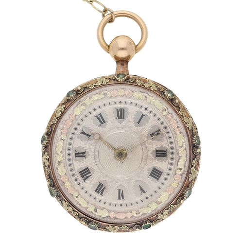 235 - Vacheron & Constatin, A Geneve - attractive triple colour gold quarter repeating pocket watch, n... 