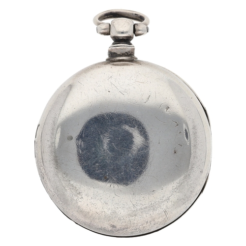 246 - John Strachan, Forfar - Victorian silver fusee lever pair cased pocket watch, Birmingham 1873, signe... 