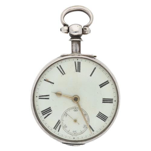 246 - John Strachan, Forfar - Victorian silver fusee lever pair cased pocket watch, Birmingham 1873, signe... 