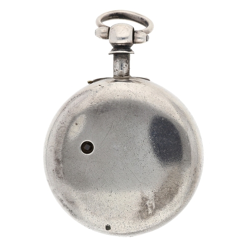 246 - John Strachan, Forfar - Victorian silver fusee lever pair cased pocket watch, Birmingham 1873, signe... 