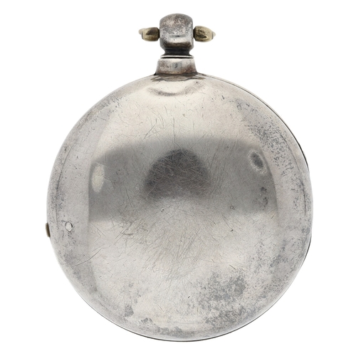 247 - Thomas Maston, London - Early 19th century silver verge pair cased pocket watch, London 1829, the fu... 