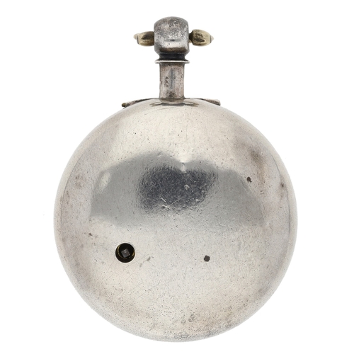 247 - Thomas Maston, London - Early 19th century silver verge pair cased pocket watch, London 1829, the fu... 