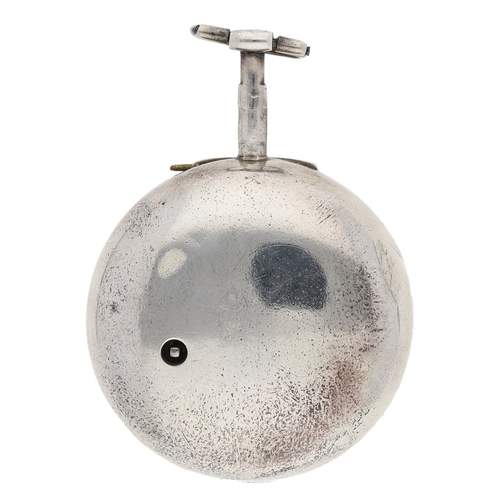 248 - William Chapman, London - George III silver verge pair cased pocket watch, London 1788, the fusee mo... 