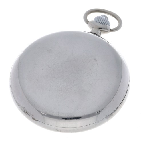 262 - Swiss Excelsior chronograph pocket watch, signed enamel dial with Arabic numerals, minute track, out... 