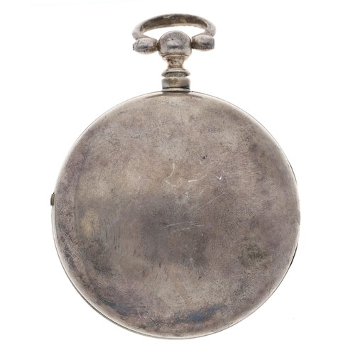 264 - George Stillard, Liverpool - Early 19th century automaton pair cased verge pocket watch with polychr... 