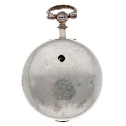 264 - George Stillard, Liverpool - Early 19th century automaton pair cased verge pocket watch with polychr... 