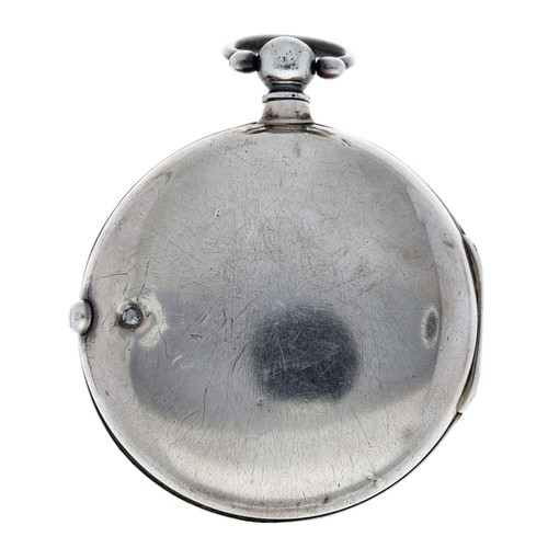 268 - Litherland, Liverpool - George III silver patent rack lever pair cased pocket watch, Chester 1802, s... 