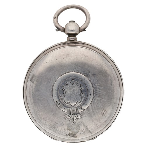212 - Masonic interest - American Waltham 'W'm Ellery' silver lever pocket watch, serial no. 497838, circa... 