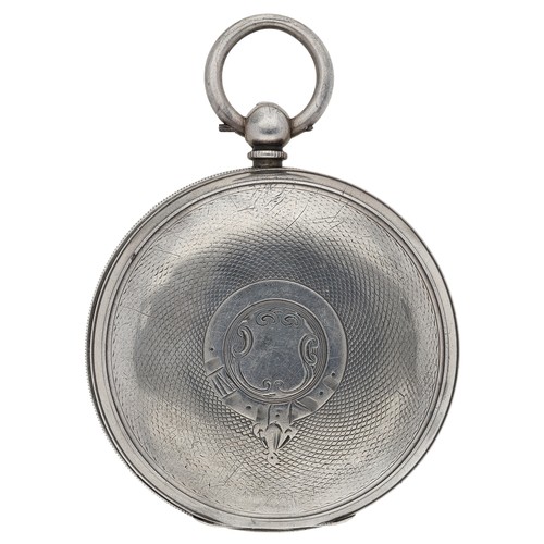 267 - H. Samuel, Manchester - Victorian silver lever pocket watch, Birmingham 1889, signed movement, no. 1... 
