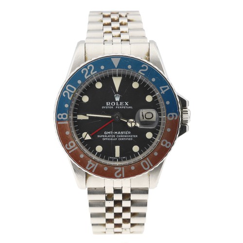 20 - Interesting Rolex GMT Master gentleman's wristwatch formerly owned and worn by American-born Le Mans... 