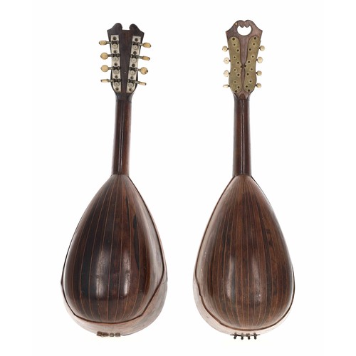 2550 - Neapolitan mandolin labelled ...Vinaccia... pl S.M La Regina d'Italia Rua Catalana No.53 Napoli Anno... 