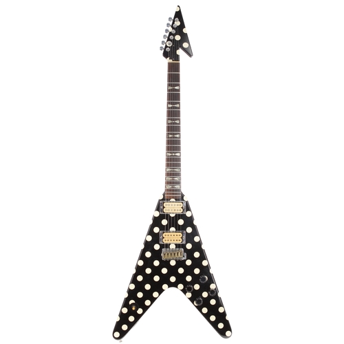 1980s Burny Fernandes FV-105RR Randy Rhoads Tribute Polka Dot V