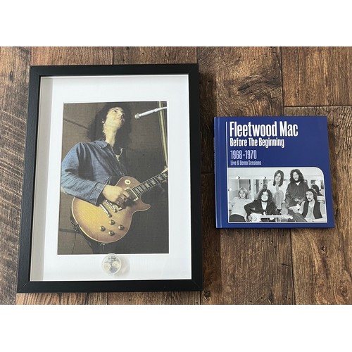 616 - Peter Green - strap buttons with related fixings from one of Peter Green's personal guitars, mounted... 