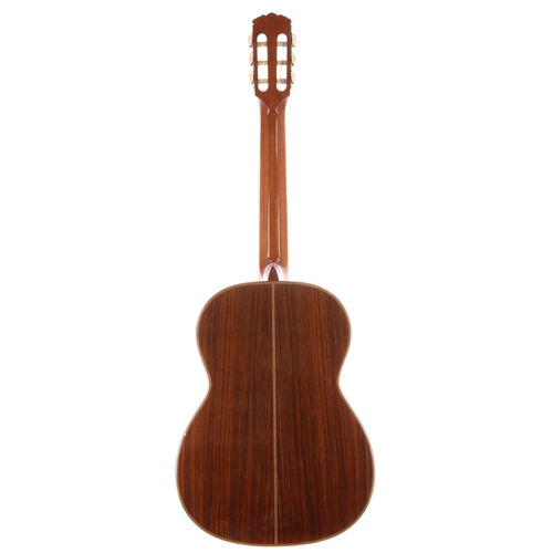 1923 - Antoria G974 classical guitar, with rosewood back and sides and cedar top, within damaged semi-rigid... 