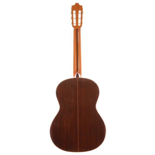 1938 - Alhambra 8C classical guitar, made in Spain; Back and sides: Indian rosewood, a few light marks; Top... 